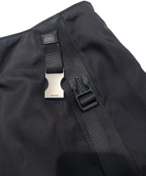 PRADA（プラダ）PRADA (プラダ) Re Nylon トライアングルロゴ スカート ブラック サイズ:36の古着・服飾アイテム