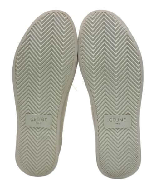 CELINE（セリーヌ）CELINE (セリーヌ) ジェーン レースアップ ロースニーカー ホワイト サイズ:37の古着・服飾アイテム