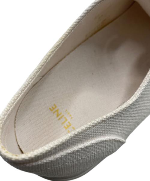 CELINE（セリーヌ）CELINE (セリーヌ) ジェーン レースアップ ロースニーカー ホワイト サイズ:37の古着・服飾アイテム