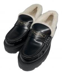 Christian Dior（クリスチャン ディオール）の古着「プラットフォームローファー」｜ブラック