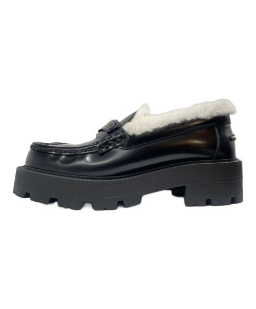 Christian Dior（クリスチャン ディオール）Christian Dior (クリスチャン ディオール) プラットフォームローファー ブラック サイズ:37 1/2の古着・服飾アイテム