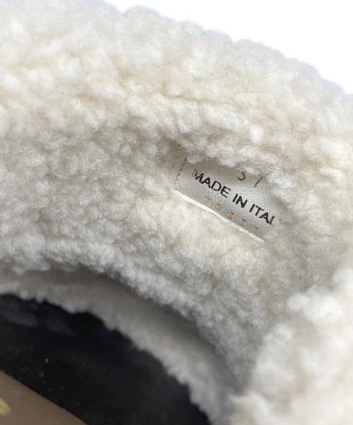 MIU MIU（ミュウミュウ）MIU MIU (ミュウミュウ) スエード クロッグ ココアブラウン サイズ:37の古着・服飾アイテム