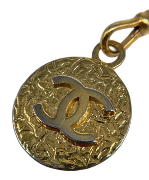 CHANEL（シャネル）CHANEL (シャネル) ココマーク チェーンベルト ブラック×ゴールドの古着・服飾アイテム