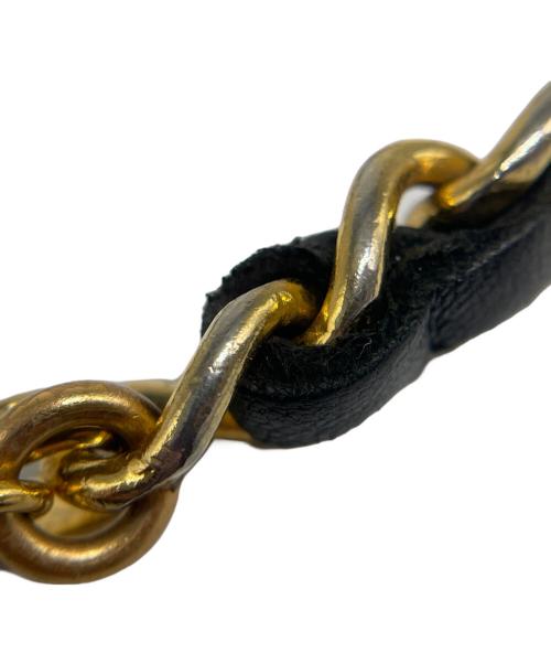 CHANEL（シャネル）CHANEL (シャネル) ココマーク チェーンベルト ブラック×ゴールドの古着・服飾アイテム