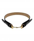 GUCCIグッチ）の古着「ホースビットベルト」｜ブラック