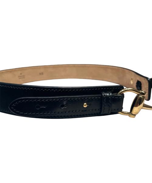 GUCCI（グッチ）GUCCI (グッチ) ホースビットベルト ブラック サイズ:XSの古着・服飾アイテム