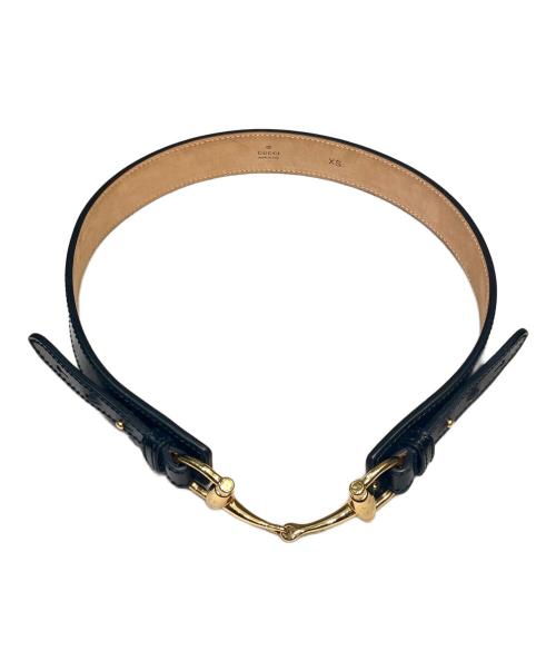 GUCCI（グッチ）GUCCI (グッチ) ホースビットベルト ブラック サイズ:XSの古着・服飾アイテム