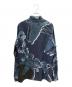 HERMES (エルメス) シルクコットン総柄シャツ ブルー サイズ:40：55000円