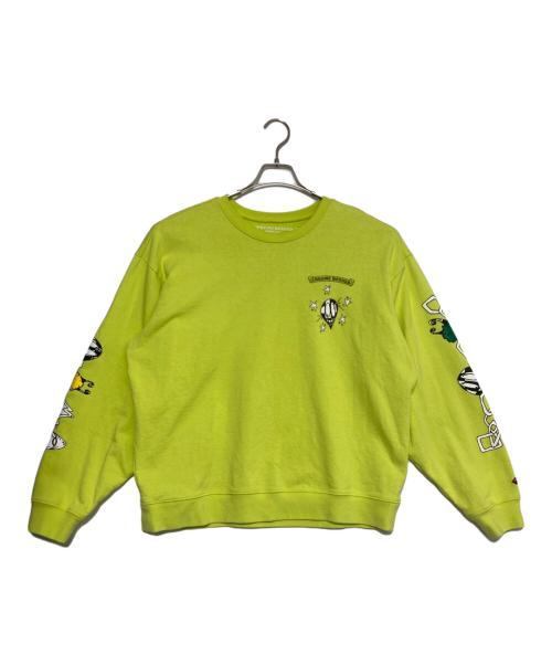 CHROME HEARTS（クロムハーツ）CHROME HEARTS (クロムハーツ) MATTY BOY (マッティーボーイ) MATTY BOY PRO HRDWR SWEATSHIRT イエロー サイズ:XXLの古着・服飾アイテム