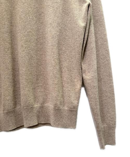 HERMES（エルメス）HERMES (エルメス) カシミヤタートルネック エルボーパッチシェーヌダンクル  ブラウン サイズ:Ｌの古着・服飾アイテム