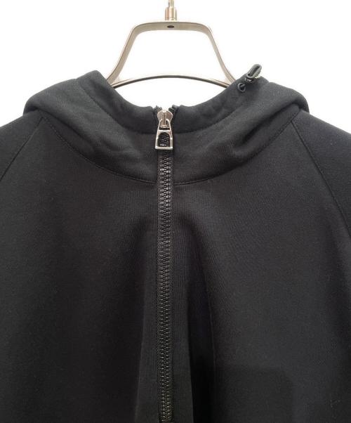 HERMES（エルメス）HERMES (エルメス) セリエボタンハーフジップパーカー ブラック サイズ:XXLの古着・服飾アイテム