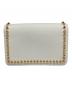 FENDI (フェンディ) カーリトスタッズチェーンウォレット/ショルダーバッグ ホワイト：40000円