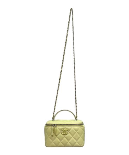 CHANEL（シャネル）CHANEL (シャネル) バニティ ショルダーバッグ イエローの古着・服飾アイテム