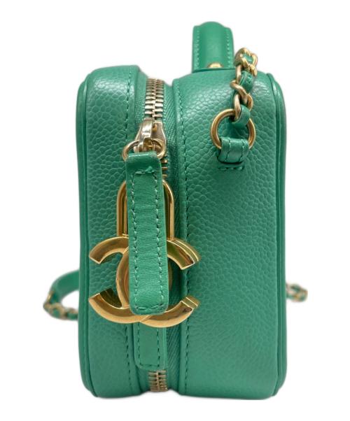 CHANEL（シャネル）CHANEL (シャネル) CCフィリグリー バニティーケース エメラルドグリーンの古着・服飾アイテム