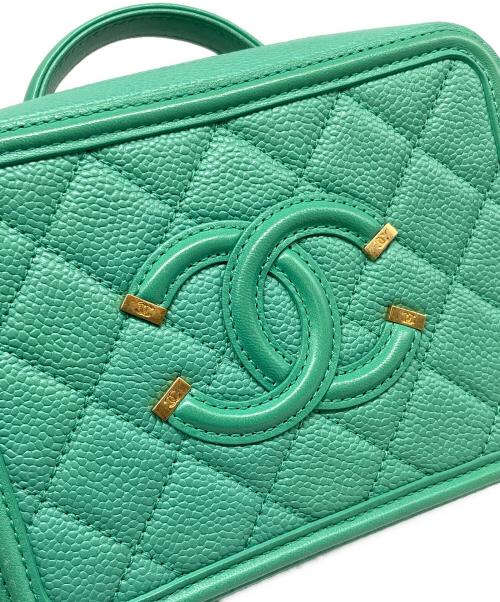 CHANEL（シャネル）CHANEL (シャネル) CCフィリグリー バニティーケース エメラルドグリーンの古着・服飾アイテム