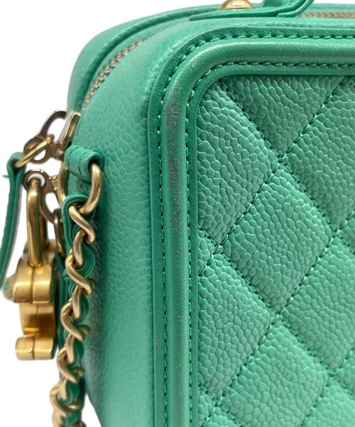 CHANEL（シャネル）CHANEL (シャネル) CCフィリグリー バニティーケース エメラルドグリーンの古着・服飾アイテム