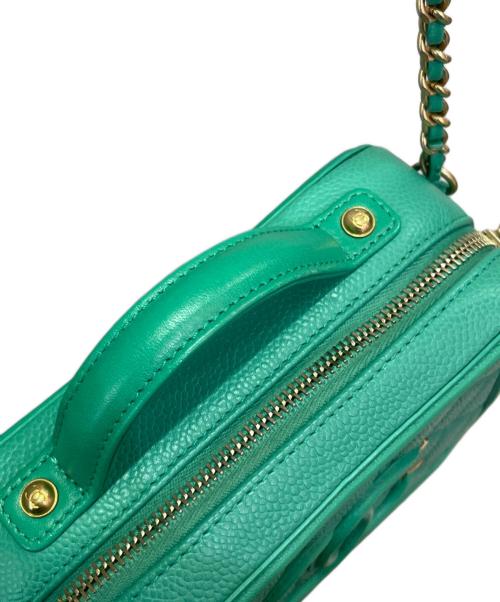 CHANEL（シャネル）CHANEL (シャネル) CCフィリグリー バニティーケース エメラルドグリーンの古着・服飾アイテム