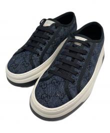 GUCCI（グッチ）の古着「GGデニムスニーカー」｜ブルー