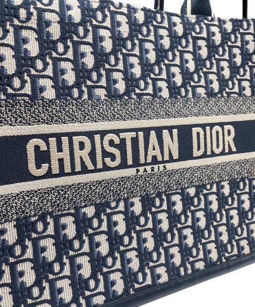 Christian Dior（クリスチャン ディオール）Christian Dior (クリスチャン ディオール) ブックトート ネイビー サイズ:ミディアムの古着・服飾アイテム