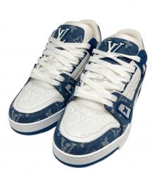 LOUIS VUITTON（ルイ ヴィトン）の古着「LV トレイナー スニーカー」｜ブルー×ホワイト