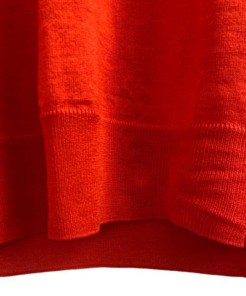 JIL SANDER（ジルサンダー）JIL SANDER (ジルサンダー) Vネックニット レッド サイズ:48の古着・服飾アイテム