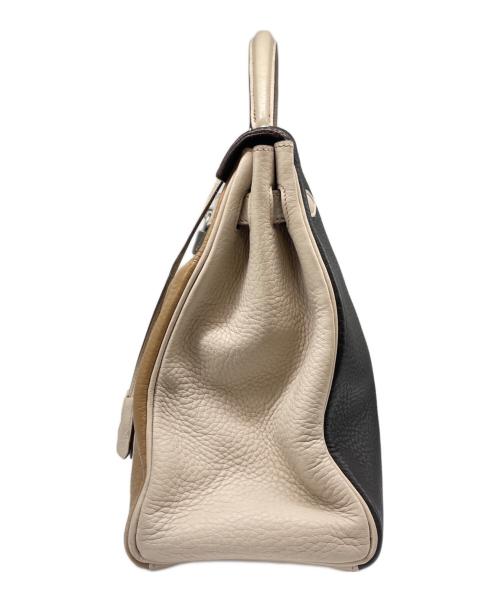 HERMES（エルメス）HERMES (エルメス) ケリー32 内縫い/マットシルバー金具/トリヨンクレマンス/□G刻印 トリコロールカラー サイズ:32の古着・服飾アイテム