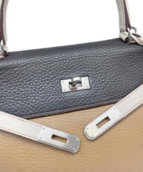 HERMES（エルメス）HERMES (エルメス) ケリー32 内縫い/マットシルバー金具/トリヨンクレマンス/□G刻印 トリコロールカラー サイズ:32の古着・服飾アイテム