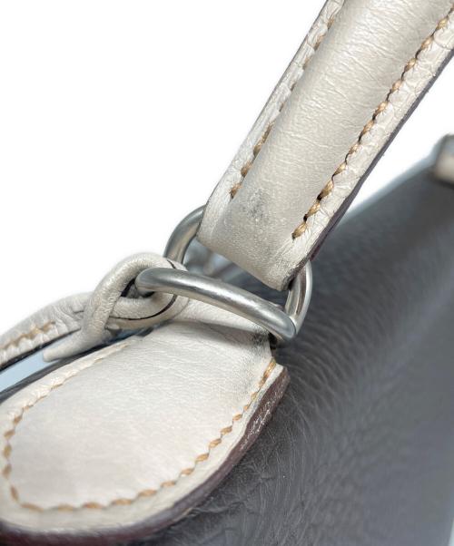 HERMES（エルメス）HERMES (エルメス) ケリー32 内縫い/マットシルバー金具/トリヨンクレマンス/□G刻印 トリコロールカラー サイズ:32の古着・服飾アイテム