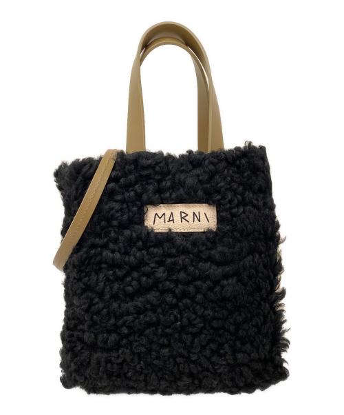 MARNI（マルニ）MARNI (マルニ) MUSEO SOFT MINI ブラック×ベージュの古着・服飾アイテム