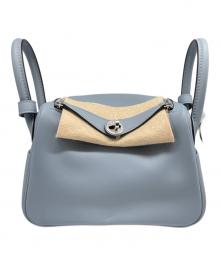 HERMES（エルメス）の古着「リンディ ミニ/シルバー金具/ヴォースイフト/グリパンタン/K刻印」｜グリパンタン