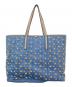 JIMMY CHOO (ジミーチュウ) スタッズトートバッグ スカイブルー：40000円
