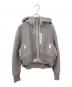 sacai（サカイ）の古着「デザインショートフーディー」｜ライトグレー