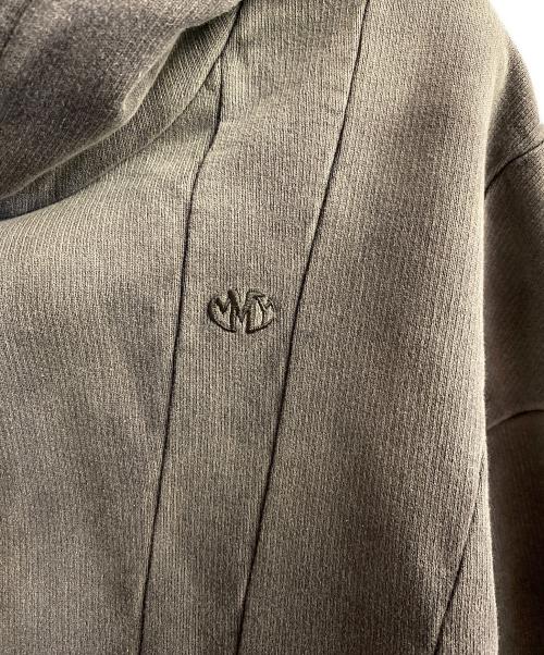 Maison MIHARA YASUHIRO（メゾン ミハラ ヤスヒロ）Maison MIHARA YASUHIRO (メゾン ミハラ ヤスヒロ) ダメージ加工ショートフーディー グレー サイズ:36の古着・服飾アイテム