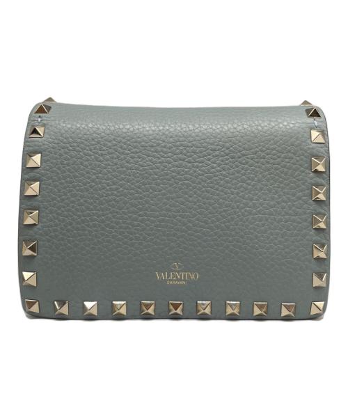 VALENTINO（ヴァレンティノ）VALENTINO (ヴァレンティノ) ロックスタッズ ミニチェーンショルダー ライトグレーの古着・服飾アイテム
