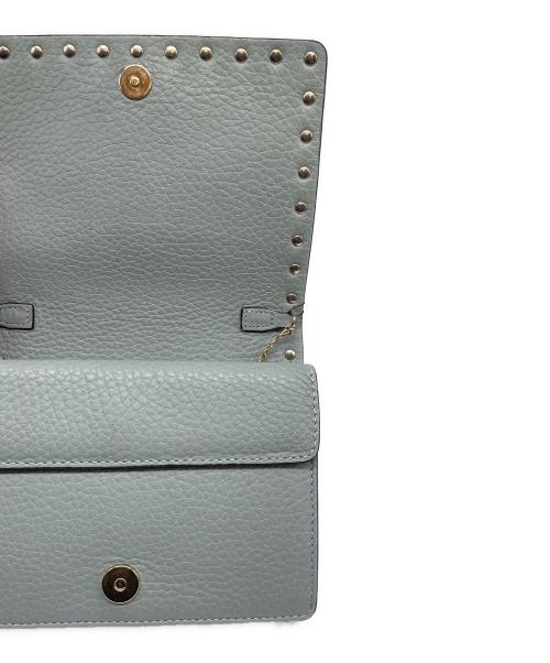 VALENTINO（ヴァレンティノ）VALENTINO (ヴァレンティノ) ロックスタッズ ミニチェーンショルダー ライトグレーの古着・服飾アイテム