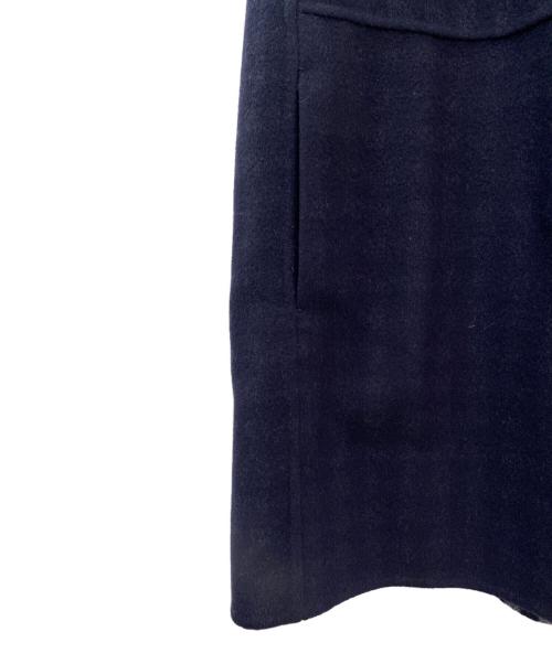 DRAWER（ドゥロワー）DRAWER (ドゥロワー) ウールケヌキチェックコンビジレ ネイビー×グレー サイズ:36の古着・服飾アイテム