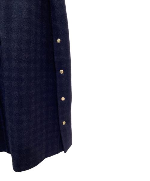 DRAWER（ドゥロワー）DRAWER (ドゥロワー) ウールケヌキチェックコンビジレ ネイビー×グレー サイズ:36の古着・服飾アイテム