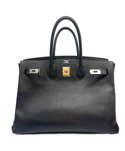 HERMES（エルメス）HERMES (エルメス) バーキン 35/シルバー金具/ヴァッシュリエジェ/ブラック/□I刻印:2005年 ブラック サイズ:35の古着・服飾アイテム