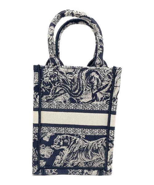 Christian Dior（クリスチャン ディオール）Christian Dior (クリスチャン ディオール) TOTE ミニ フォンバッグ ネイビーの古着・服飾アイテム