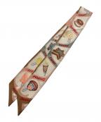 HERMESエルメス）の古着「ツィリー/Funny Ice Cream《ファニー・アイスクリーム》」｜アイボリー×ピンク