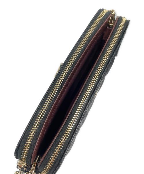 CHANEL（シャネル）CHANEL (シャネル) Wジップ チェーンウォレット ブラックの古着・服飾アイテム