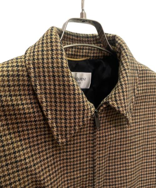 Saint Laurent Paris（サンローランパリ）Saint Laurent Paris (サンローランパリ) チェックボンバージャケット ベージュ サイズ:Ｆ36の古着・服飾アイテム