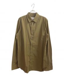 Maison Margiela（メゾンマルジェラ）の古着「スリム レギュラーカラーシャツ」｜カーキ