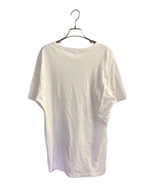 Maison Margiela（メゾンマルジェラ）Maison Margiela (メゾンマルジェラ) Vネック半袖カットソー ホワイト サイズ:Lの古着・服飾アイテム