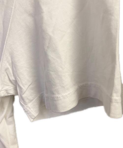 Maison Margiela（メゾンマルジェラ）Maison Margiela (メゾンマルジェラ) Vネック半袖カットソー ホワイト サイズ:Lの古着・服飾アイテム