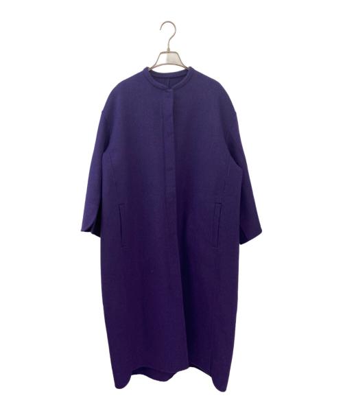 DRAWER（ドゥロワー）DRAWER (ドゥロワー) ガウンコート パープル サイズ:36の古着・服飾アイテム