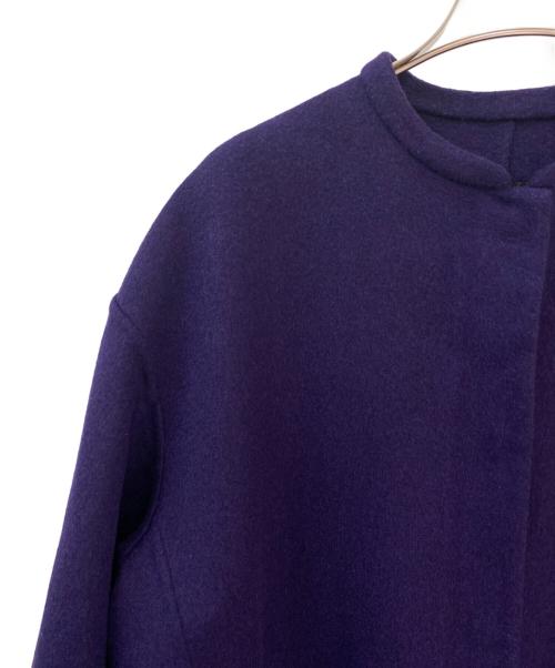DRAWER（ドゥロワー）DRAWER (ドゥロワー) ガウンコート パープル サイズ:36の古着・服飾アイテム