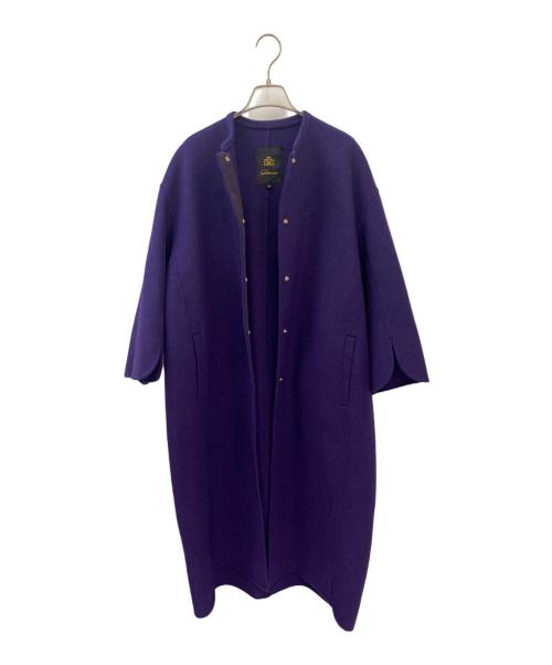 DRAWER（ドゥロワー）DRAWER (ドゥロワー) ガウンコート パープル サイズ:36の古着・服飾アイテム