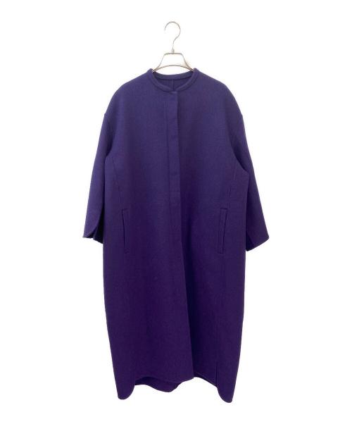 DRAWER（ドゥロワー）DRAWER (ドゥロワー) ガウンコート パープル サイズ:36の古着・服飾アイテム