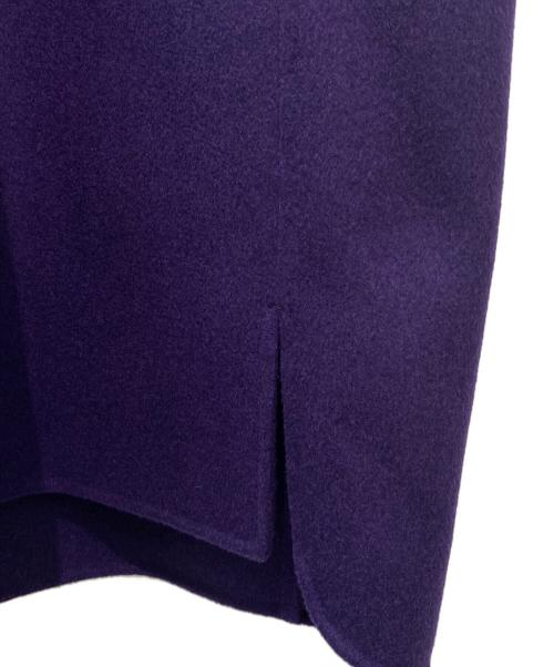 DRAWER（ドゥロワー）DRAWER (ドゥロワー) ガウンコート パープル サイズ:36の古着・服飾アイテム